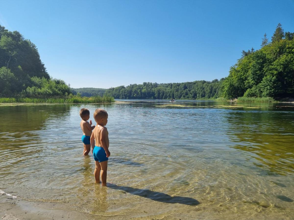 Bosko Domki Z Sauna I Balia W Sulminie Obok Gdanska Bagian luar foto