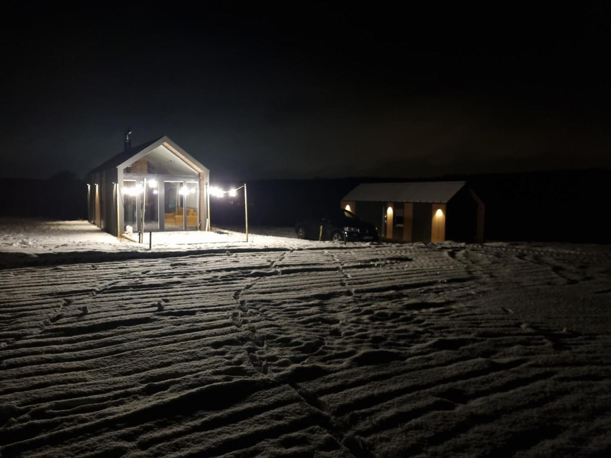 Bosko Domki Z Sauna I Balia W Sulminie Obok Gdanska Bagian luar foto