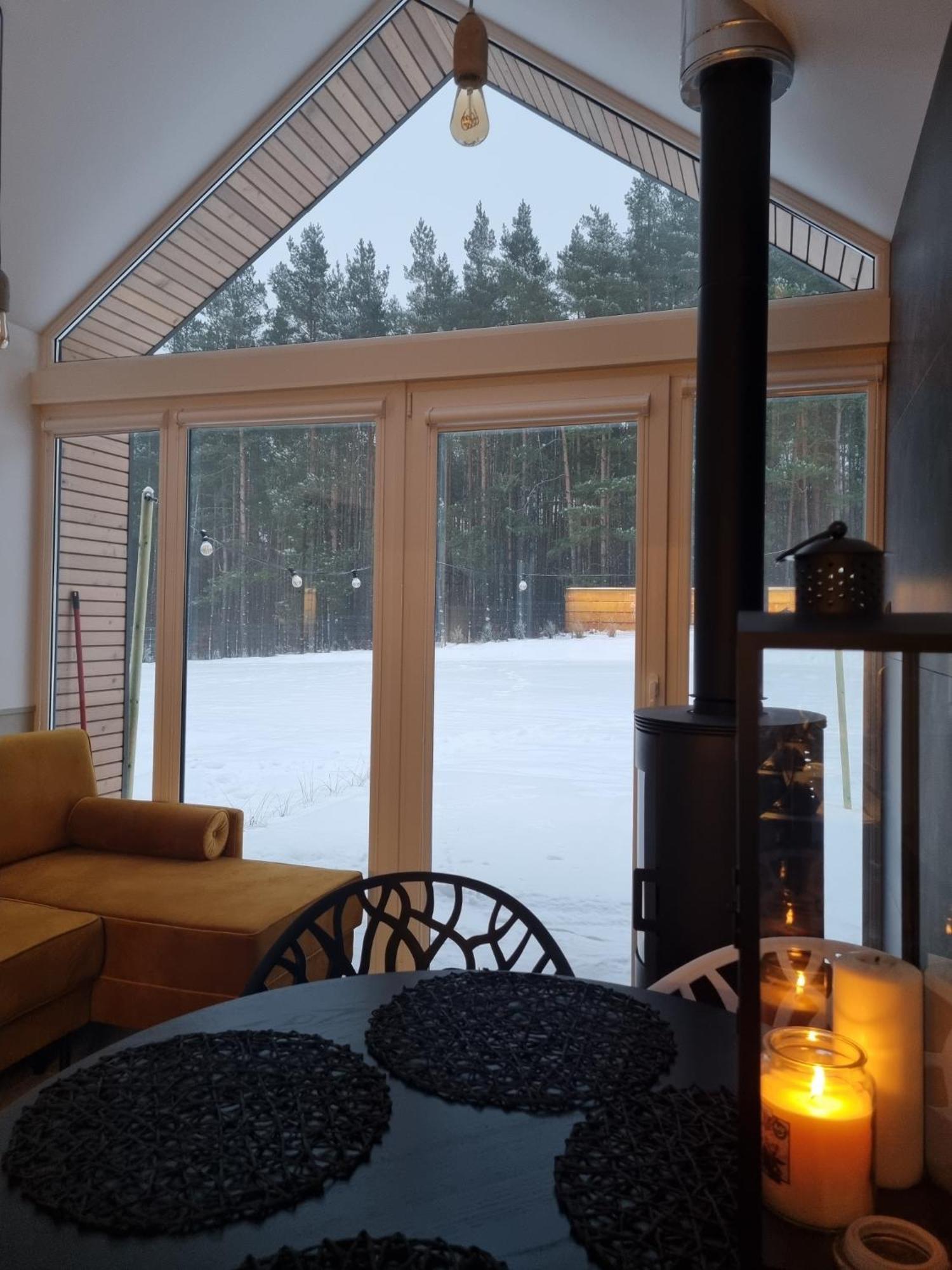 Bosko Domki Z Sauna I Balia W Sulminie Obok Gdanska Bagian luar foto