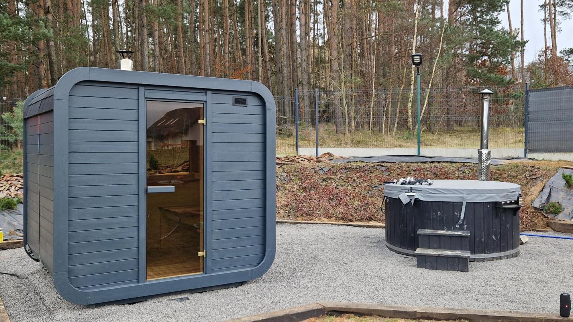 Bosko Domki Z Sauna I Balia W Sulminie Obok Gdanska Bagian luar foto