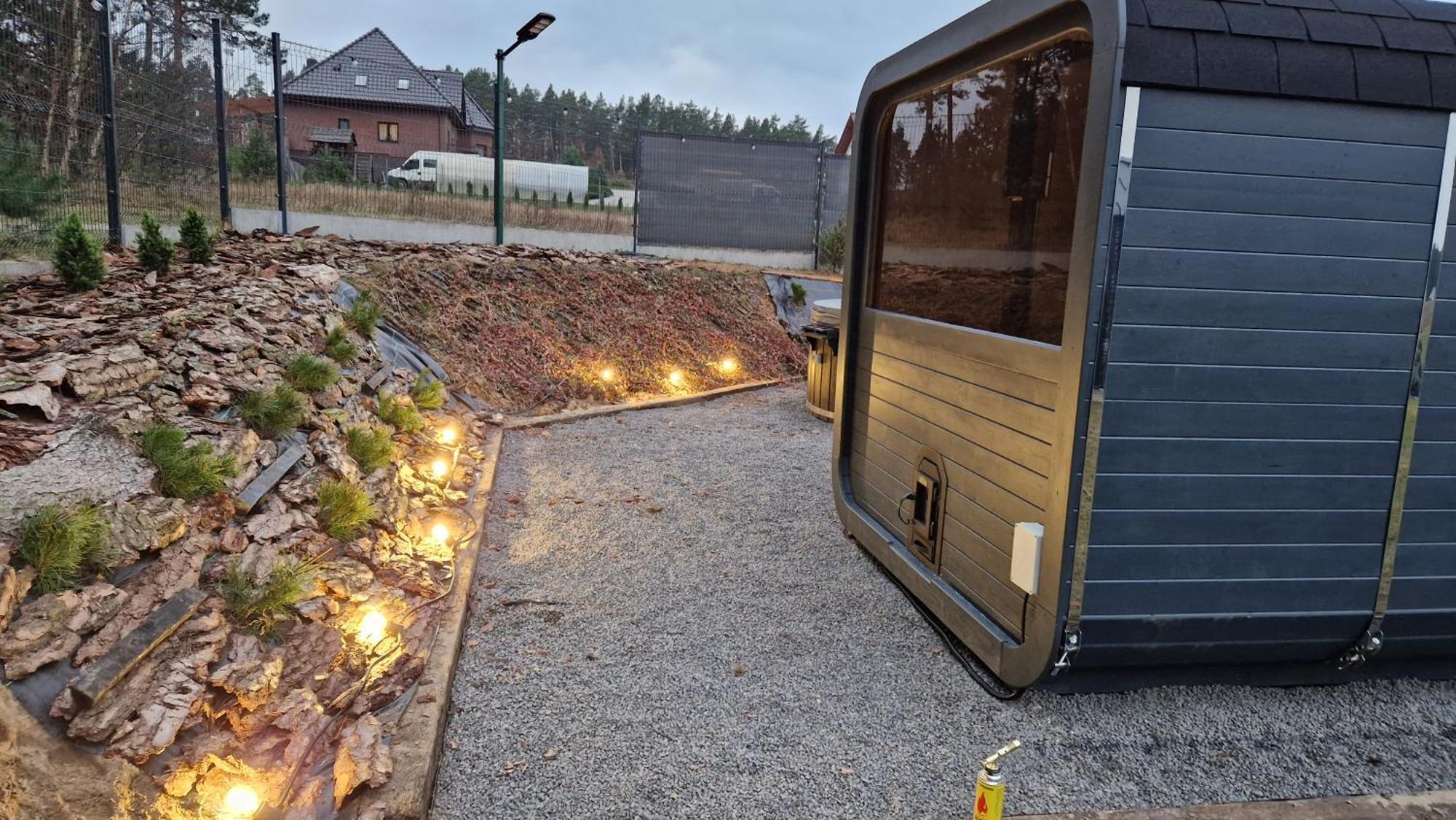 Bosko Domki Z Sauna I Balia W Sulminie Obok Gdanska Bagian luar foto